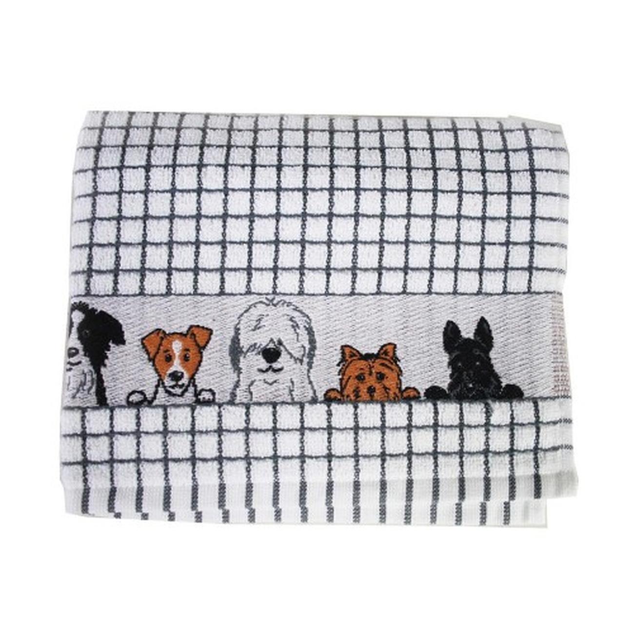 samuel-lamont-poli-dry-tea-towel-grey-dogs - Samuel Lamont Poli Dri Tea Towel Grey Dogs