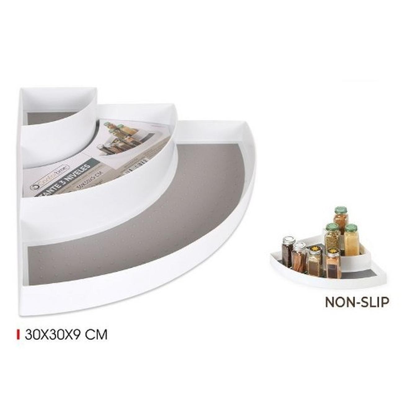 multi-purpose-3-tier-corner-spice-rack - Multi-purpose 3-Tier Corner Rack