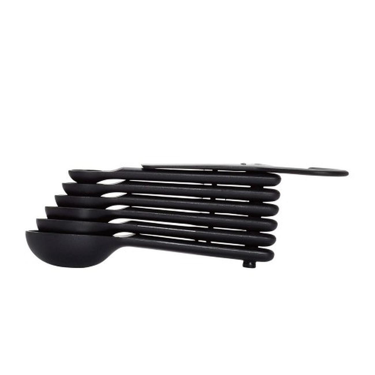 oxo-7-piece-plastic-measuring-spoons-set-black - OXO Good Grips 7pc Measuring Spoons Set Black