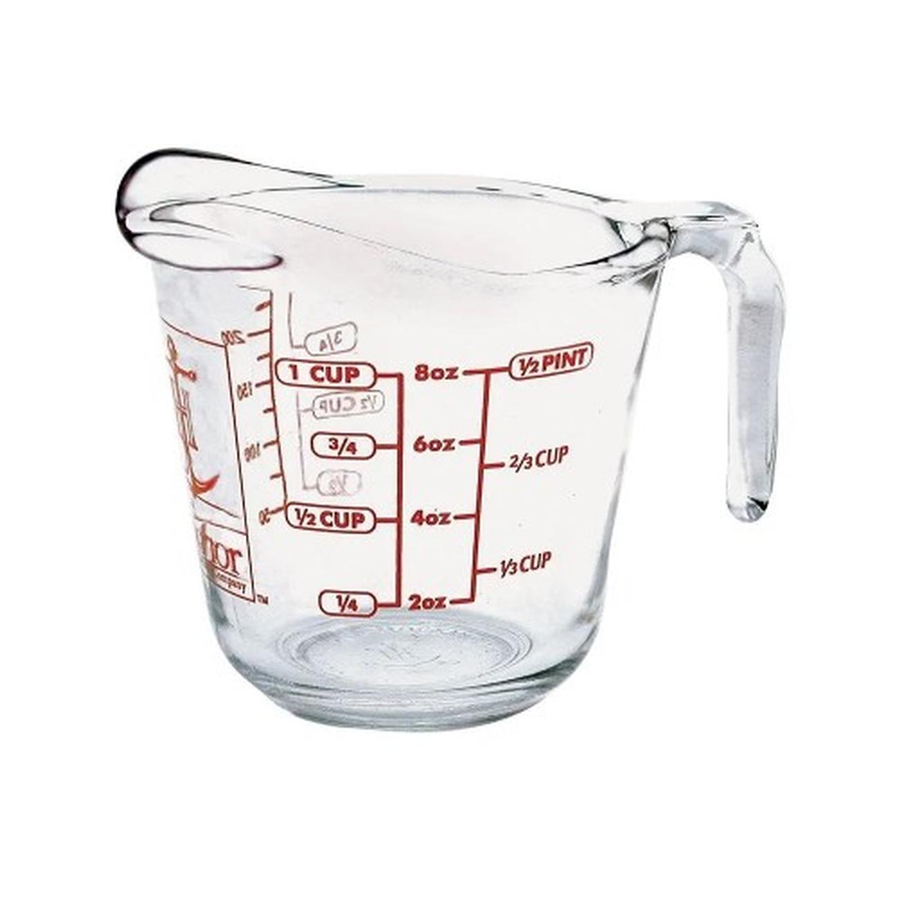 Anchor-Hocking-Glass-Measuring-Jug-250ml - Anchor Hocking Glass Measuring Jug 250ml