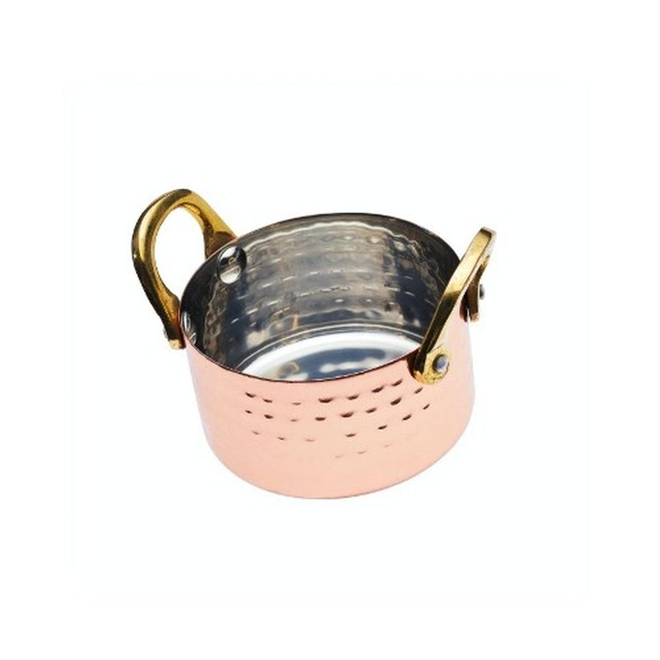artesa-mini-copper-serving-pot-double-handles-8cm - Artesa Mini Copper Serving Dish with Handles 8cm