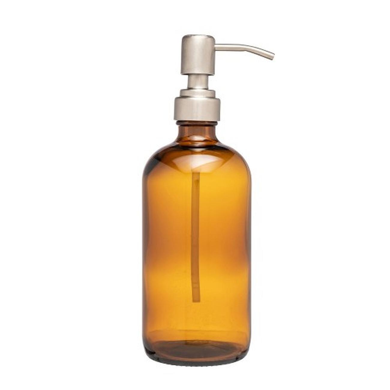 again-amber-glass-pump-bottle-500ml - &Again Amber Glass Pump Bottle 500ml