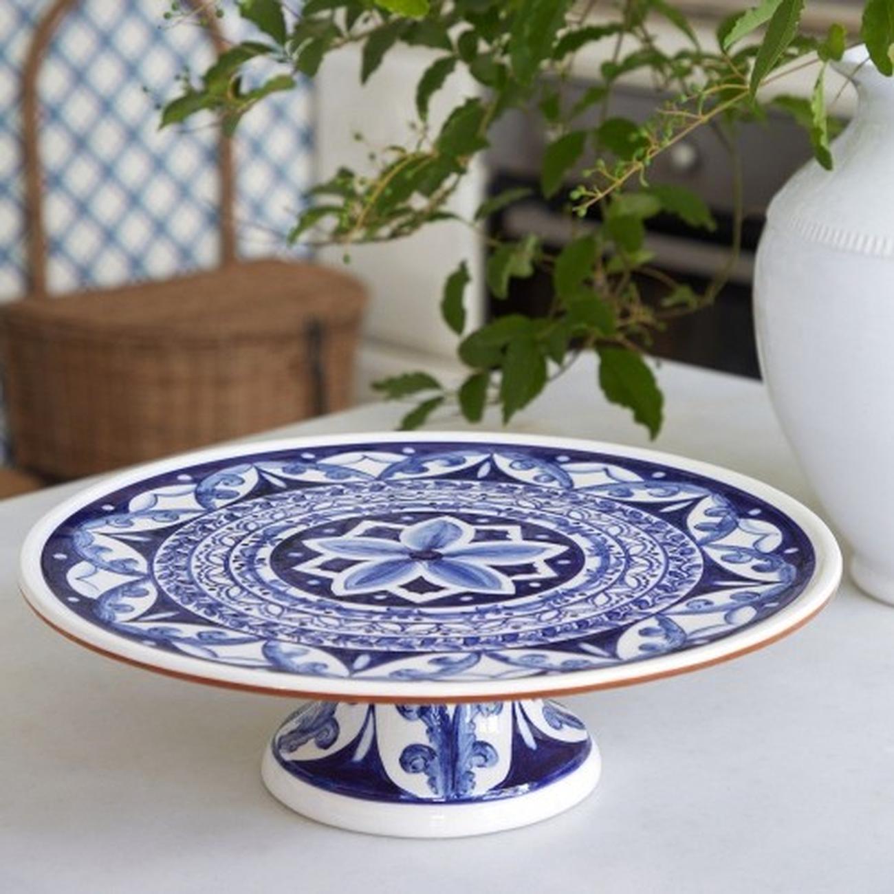 casafina-alentejo-terracotta-footed-plate-33cm-cakestand - Alentejo Terracotta Footed Cake Stand 33cm