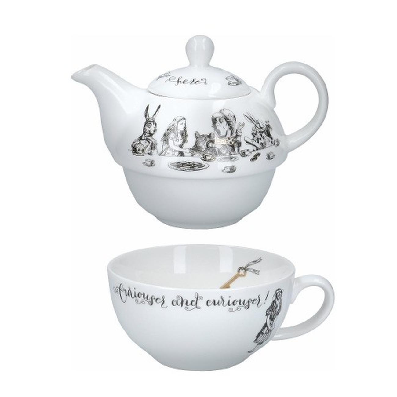 V&A-Alice-in-wonderland-tea-for-one-teapot - Alice In Wonderland Tea For One Gift Set