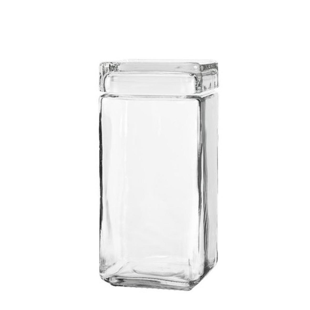 EAS564 - STACK SQR JAR 2 QT ANCHOR HOCKING