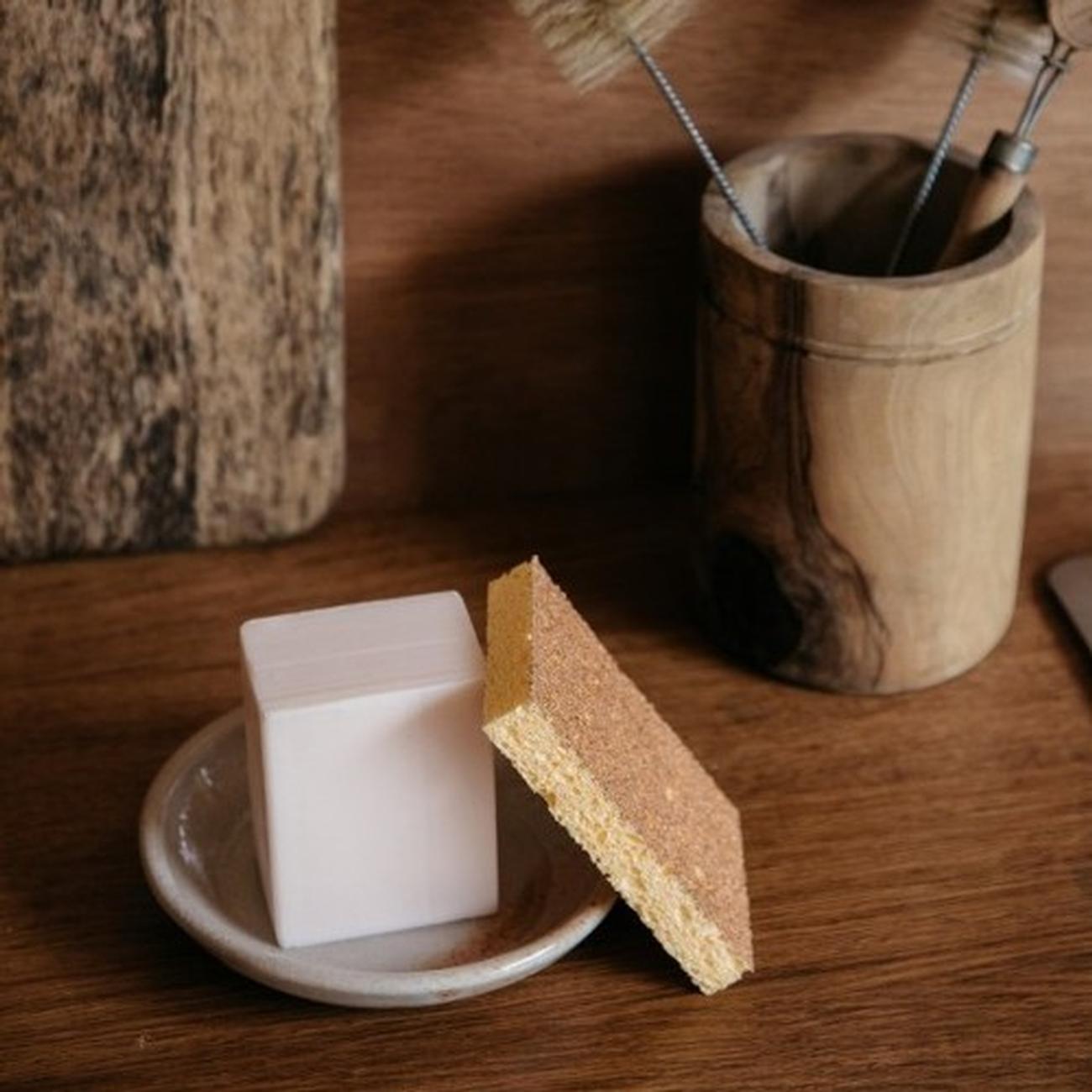 andree-jardin-natural-dishwashing-sponge-2pc - Andree Jardin Biodegradable Dish Sponges 2pc