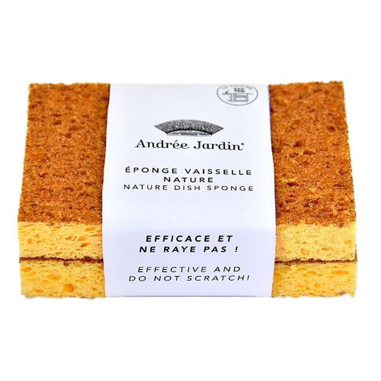 andree-jardin-natural-dishwashing-sponge-2pc - Andree Jardin Biodegradable Dish Sponges 2pc