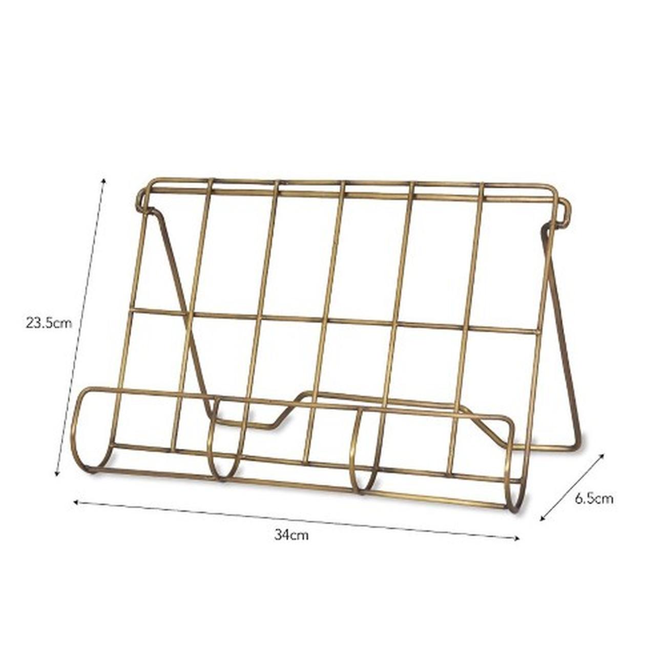 Brompton-brass-antique-cook-book-stand - Brompton Antique Brass Cookbook Stand
