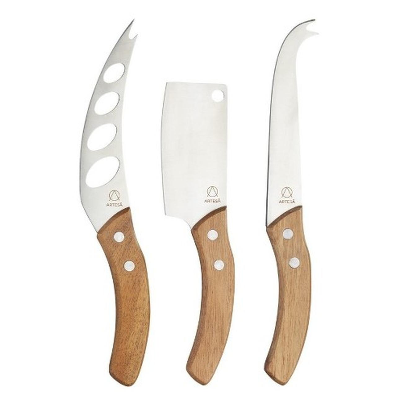 artesa-3pc-cheese-knife-set - Artesa Cheese Knife Set 3pc