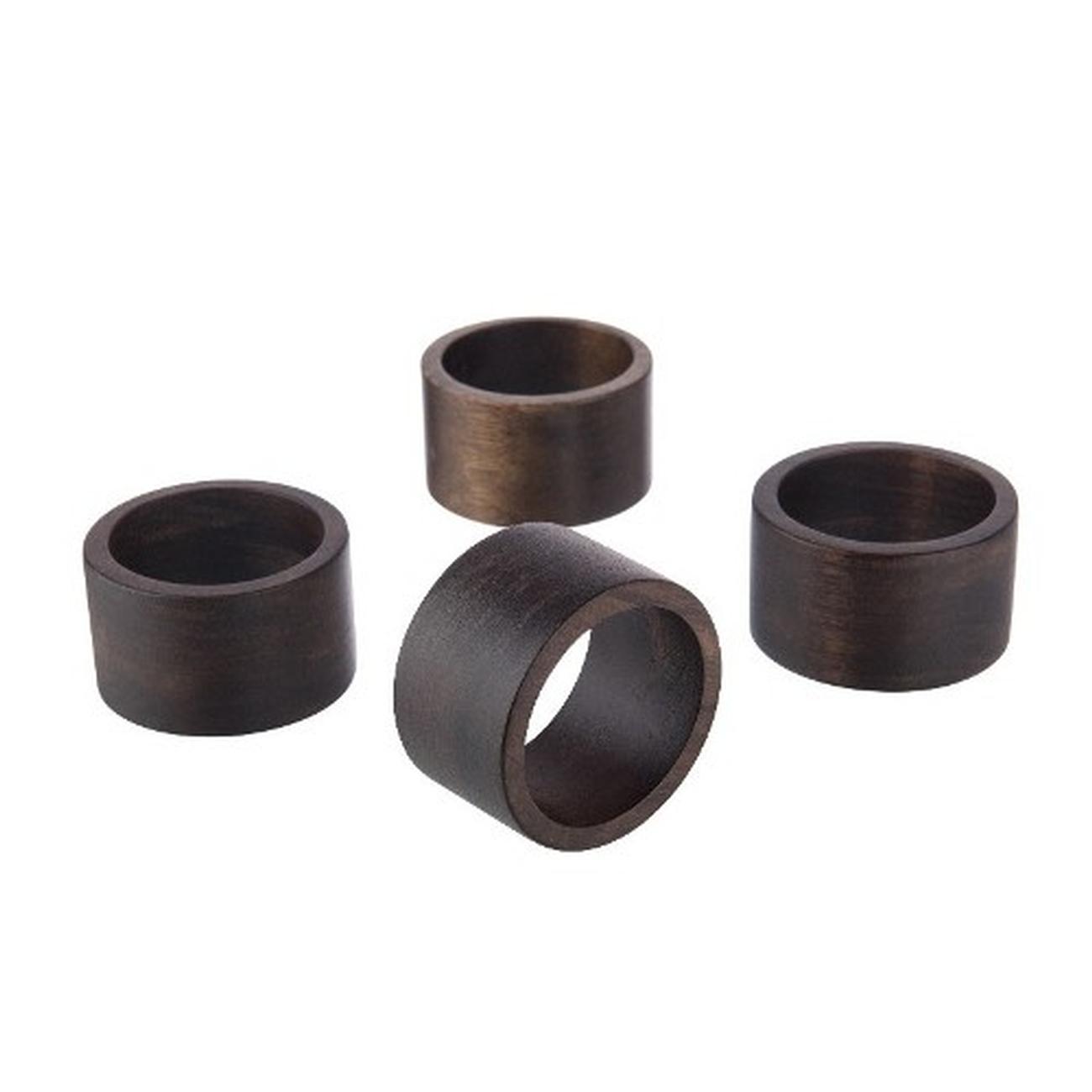 artisan-street-acacia-napkin-rings-4pc-set - Artisan Street Napkin Rings Set of 4