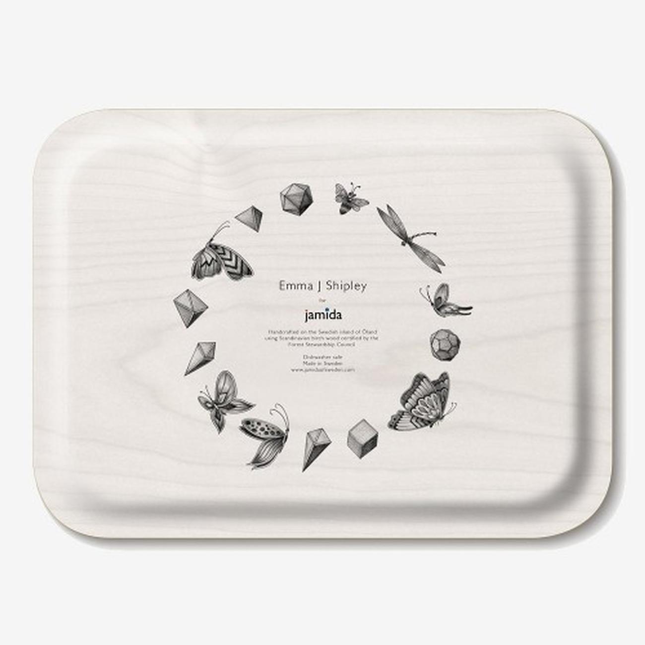 jamida-audubon-small-tray-multi-by-emma-j-shipley-27x20cm - Jamida Audubon Small Tray Multi by Emma J Shipley 27cm