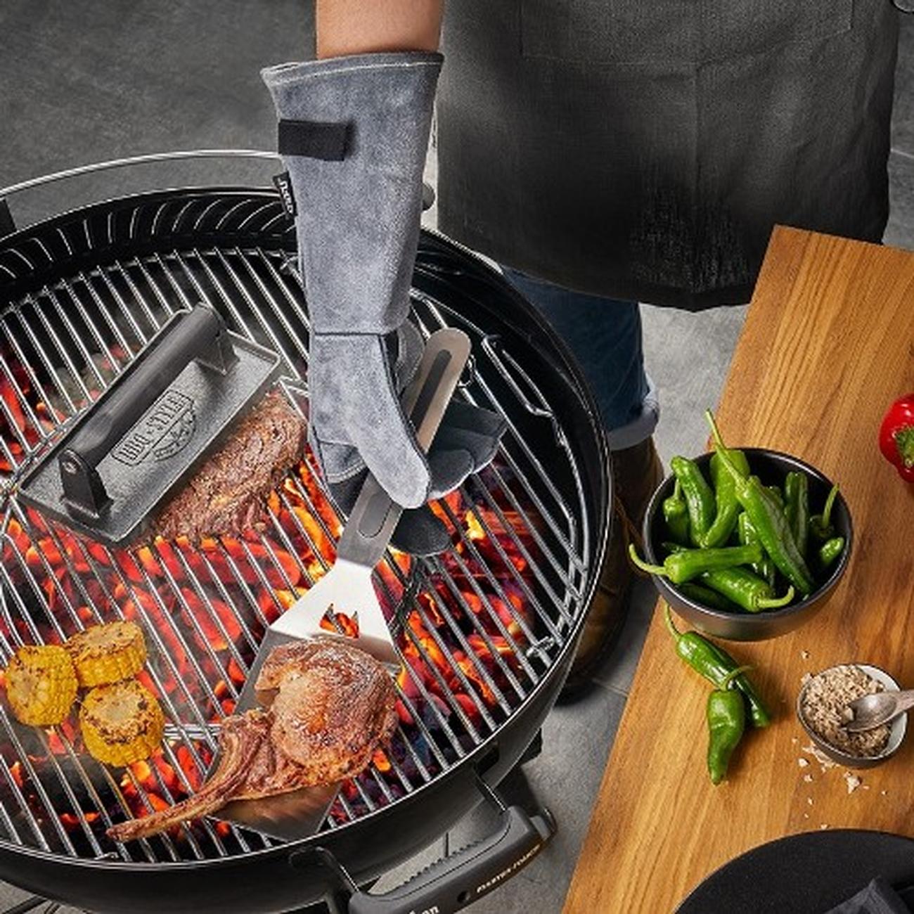 gefu-barbecue-gloves-bbq-suede-leather - Gefu BBQ Gloves Suede