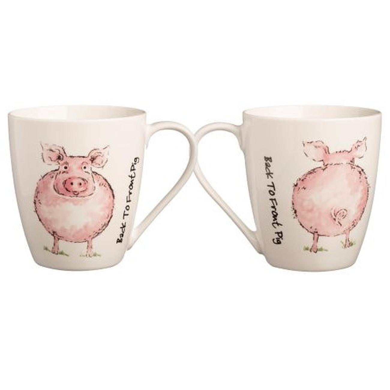 price-and-Kensington-back-to-front-pig-fine-china-mug - Price & Kensington Back to Front Pig Fine China Mug