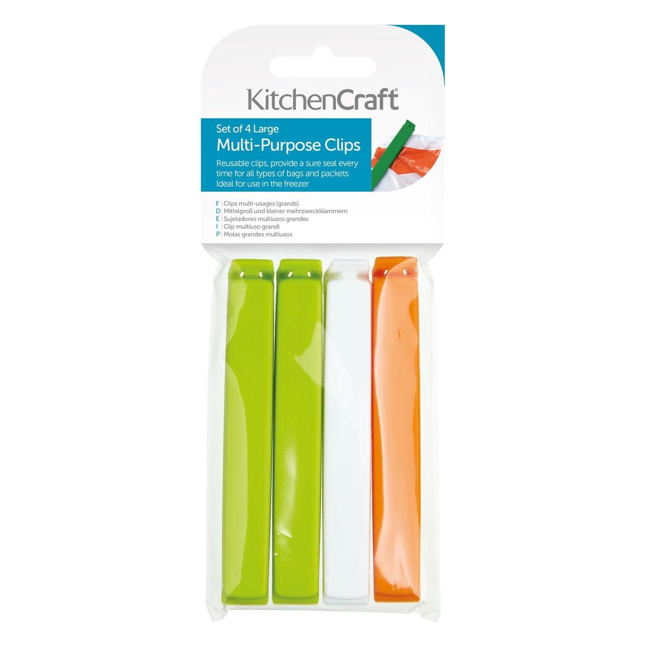 Kitchencraft Bag Clips Large 4pc