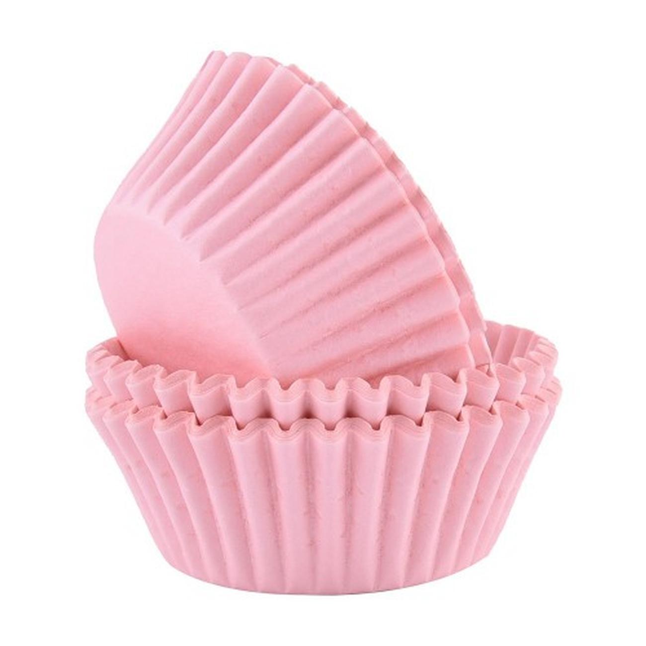 pme-60-standard-baking-cases-light-pink - PME 60 Cupcake Cases Light Pink