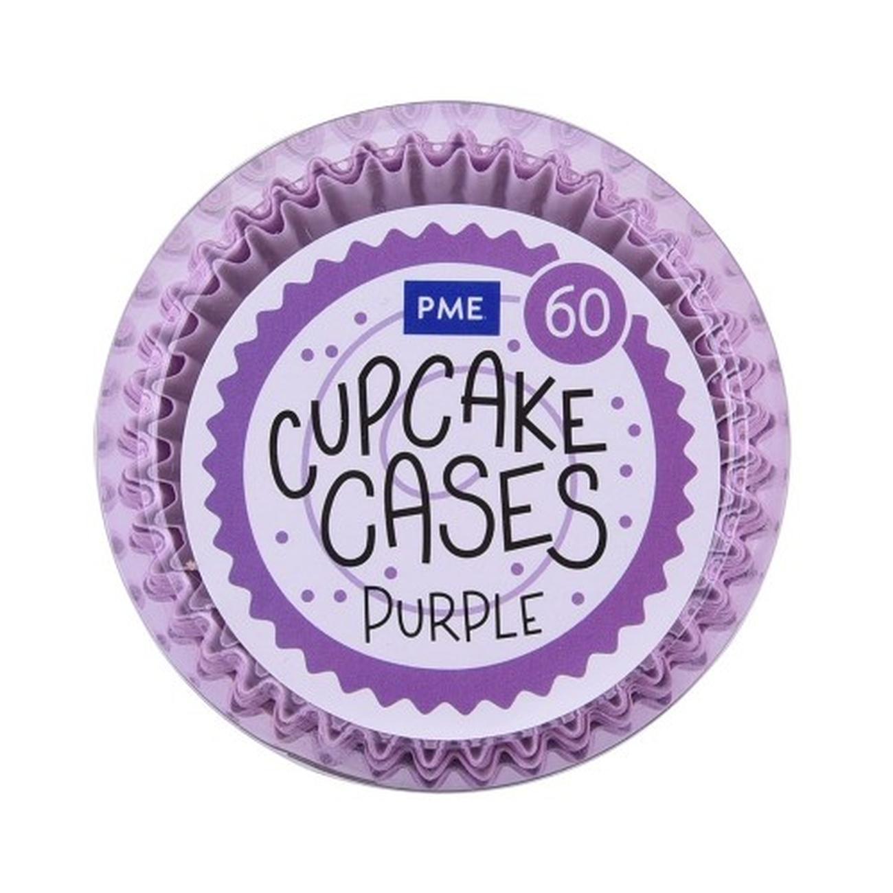 pme-60-standard-baking-cases-purple - PME 60 Cupcake Cases Purple