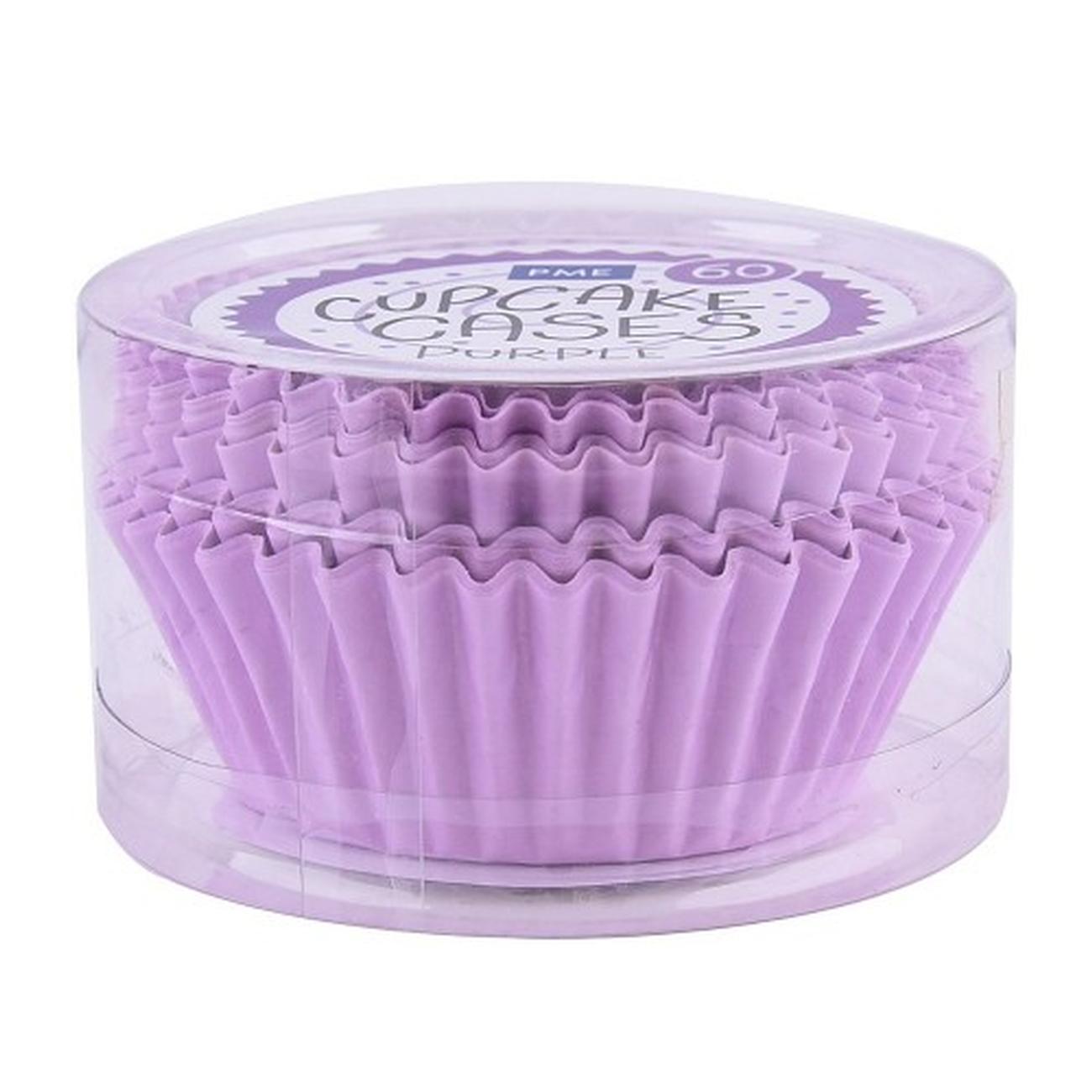 pme-60-standard-baking-cases-purple - PME 60 Cupcake Cases Purple