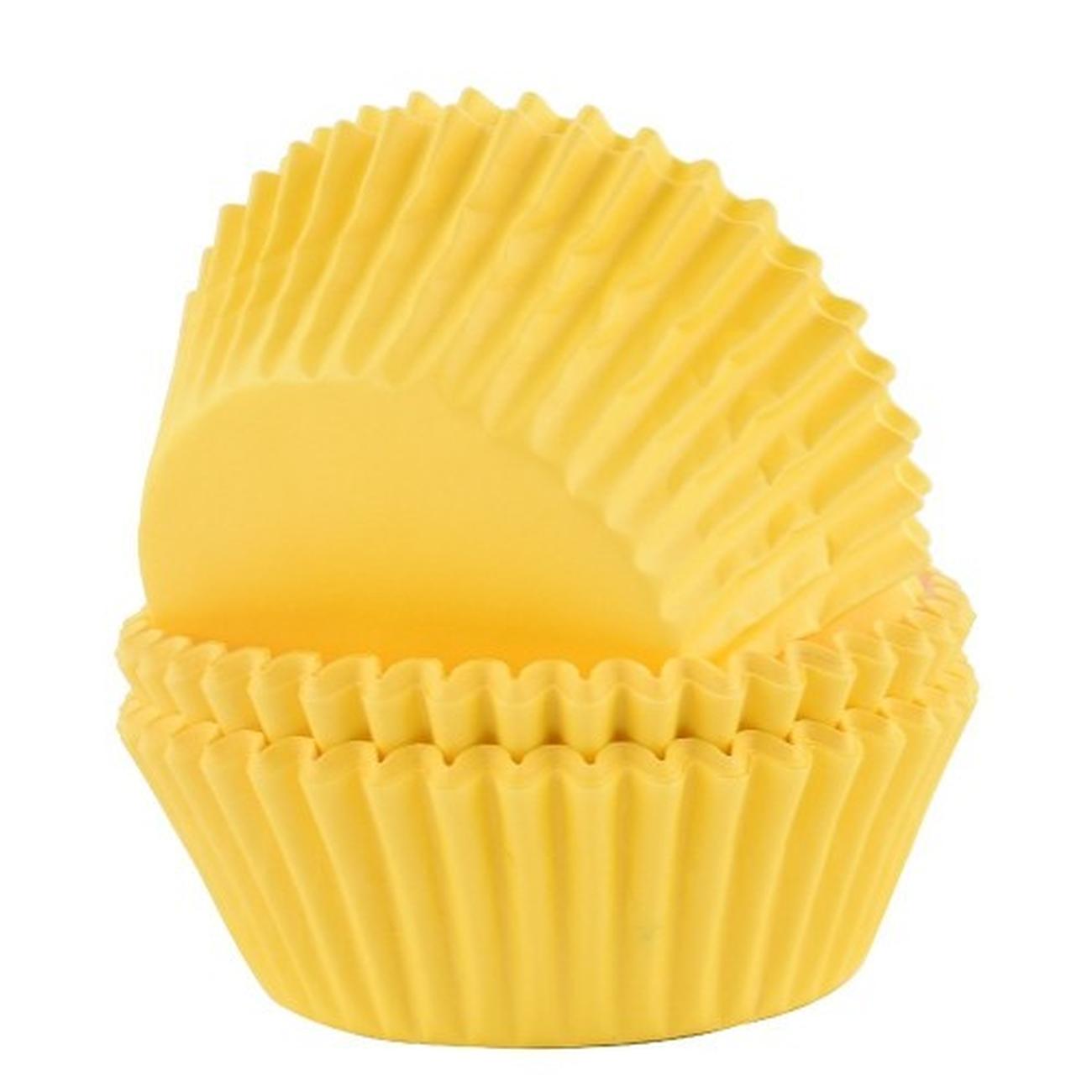 pme-60-standard-baking-cases-yellow - PME 60 Cupcake Cases Yellow