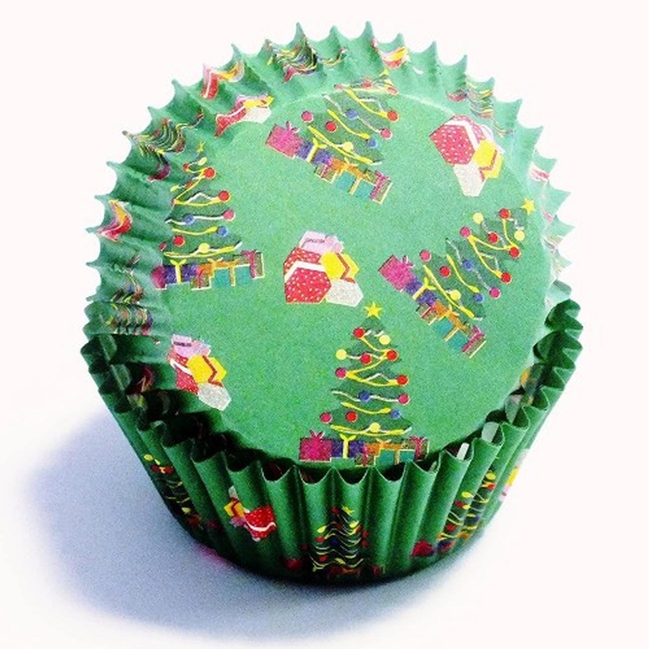 pme-60-standard-cupcake-cases-Christmas-parcels - PME 60 Standard Baking Cases Christmas Parcels