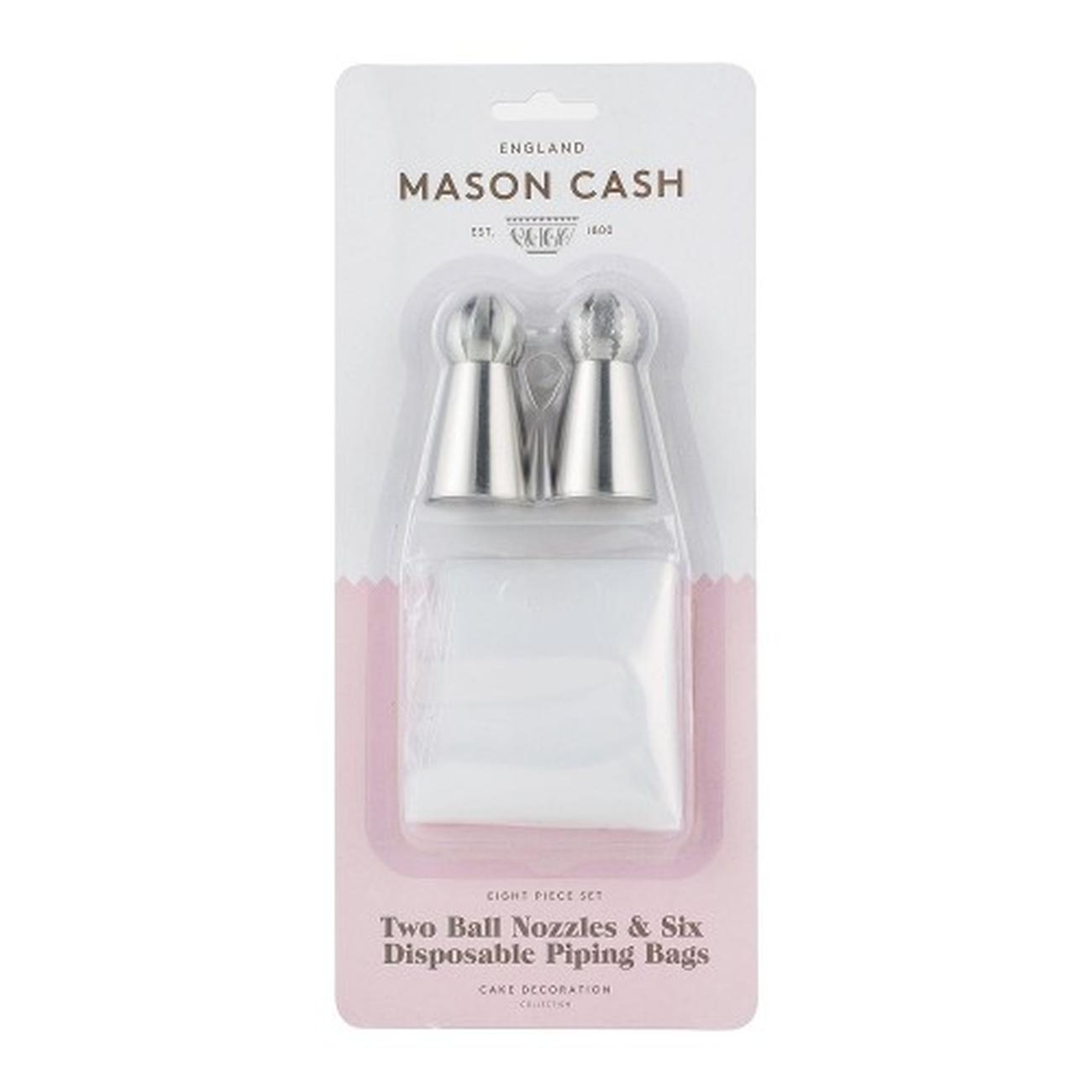 mason-cash-set-of-2-ball-nozzles-and-6-icing-bags - Mason Cash Set of 2 Ball Nozzles & 6 Bags