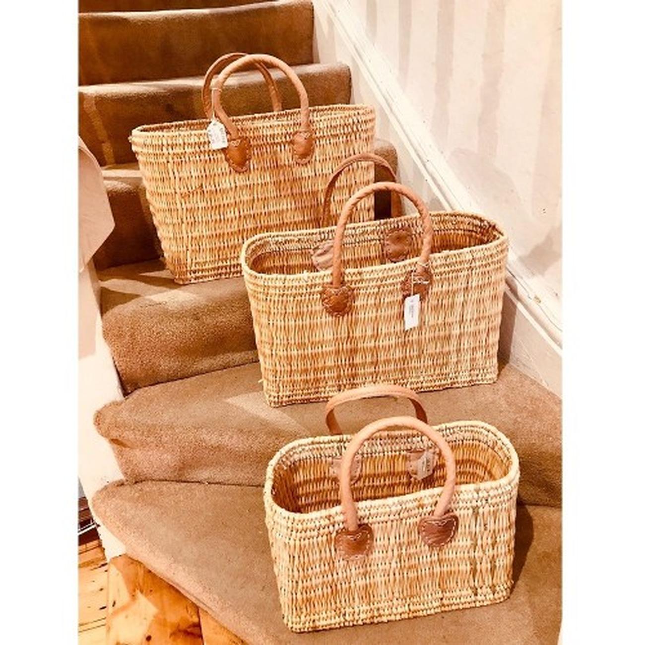 rectangle-shopping-basket-large-short-handles - Rectangle Shopping Basket Short Handles Large