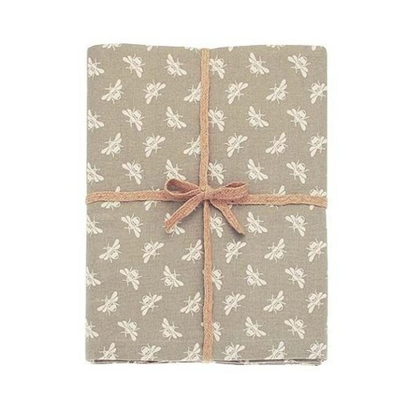 walton-bumble-bee-tablecloth-natural-taupe-130x180cm - Walton & Co Bee Tablecloth Natural 130x180cm