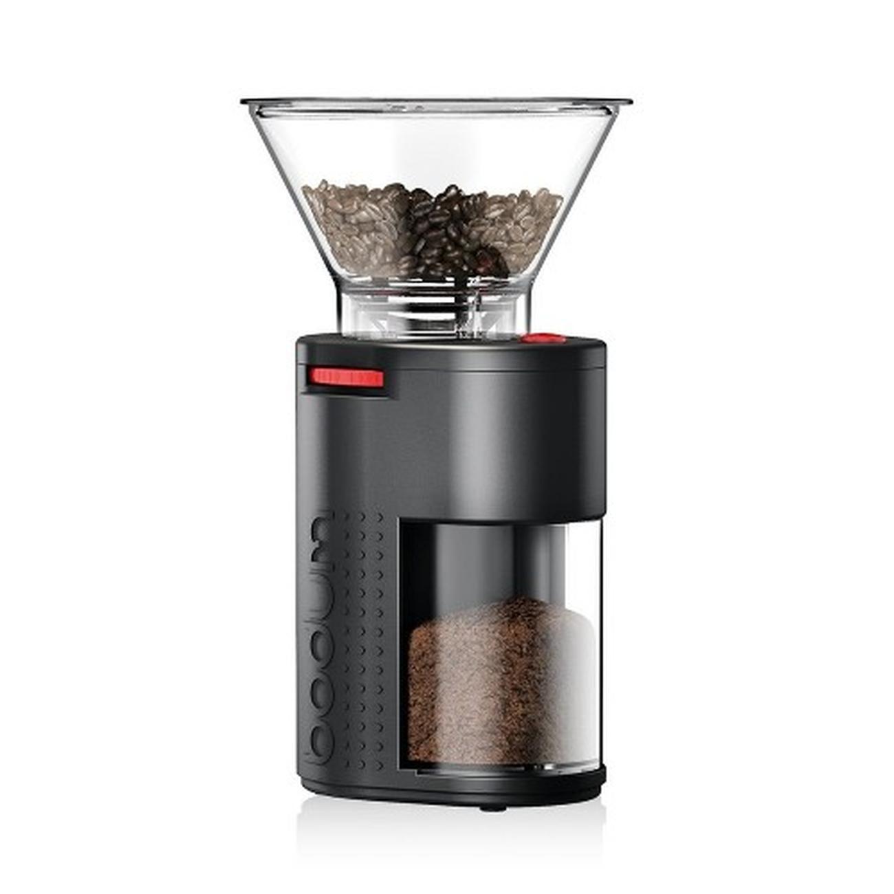 bodum-bistro-burr-electric-coffee-grinder-black - Bodum Bistro Burr Electric Coffee Grinder Black