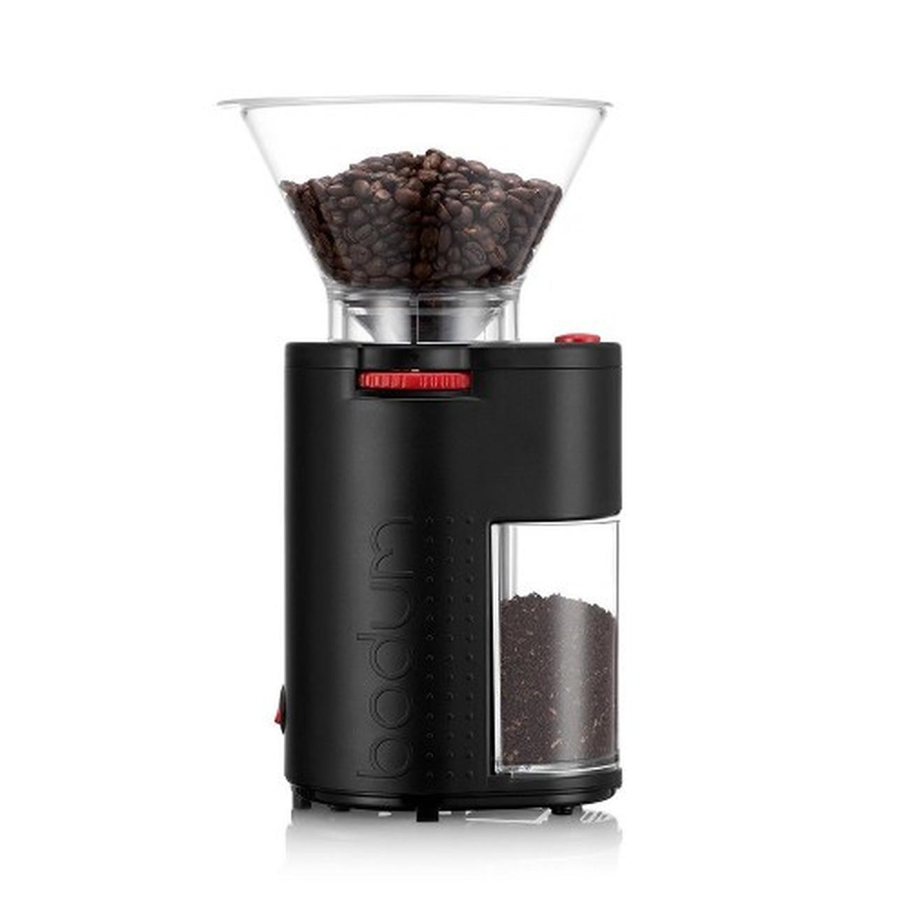 bodum-bistro-burr-electric-coffee-grinder-black - Bodum Bistro Burr Electric Coffee Grinder Black