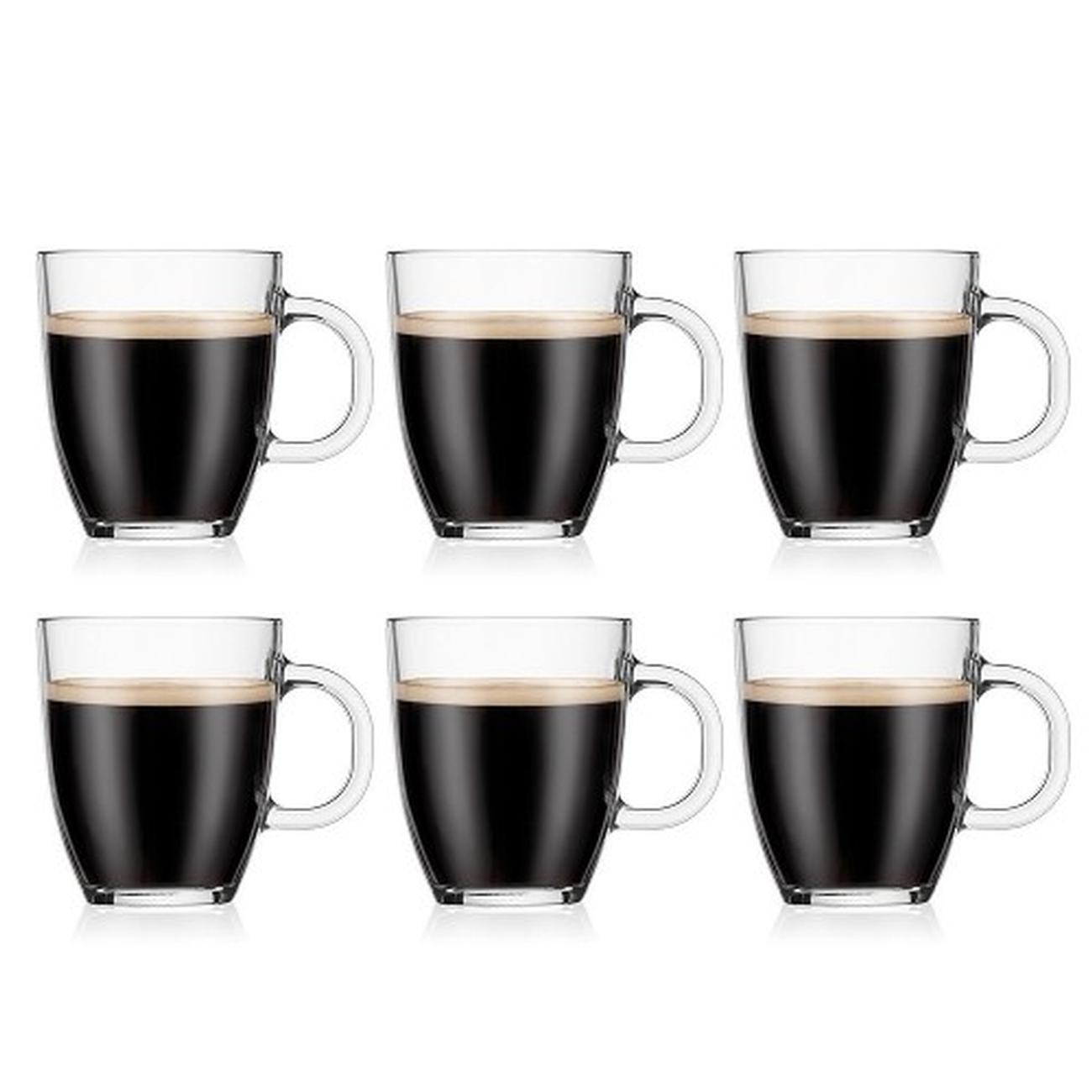 bodum-copenhagen-mug-holder-with-6-cups-set - Bodum Bistro Mug Tree & 6 Cups Set