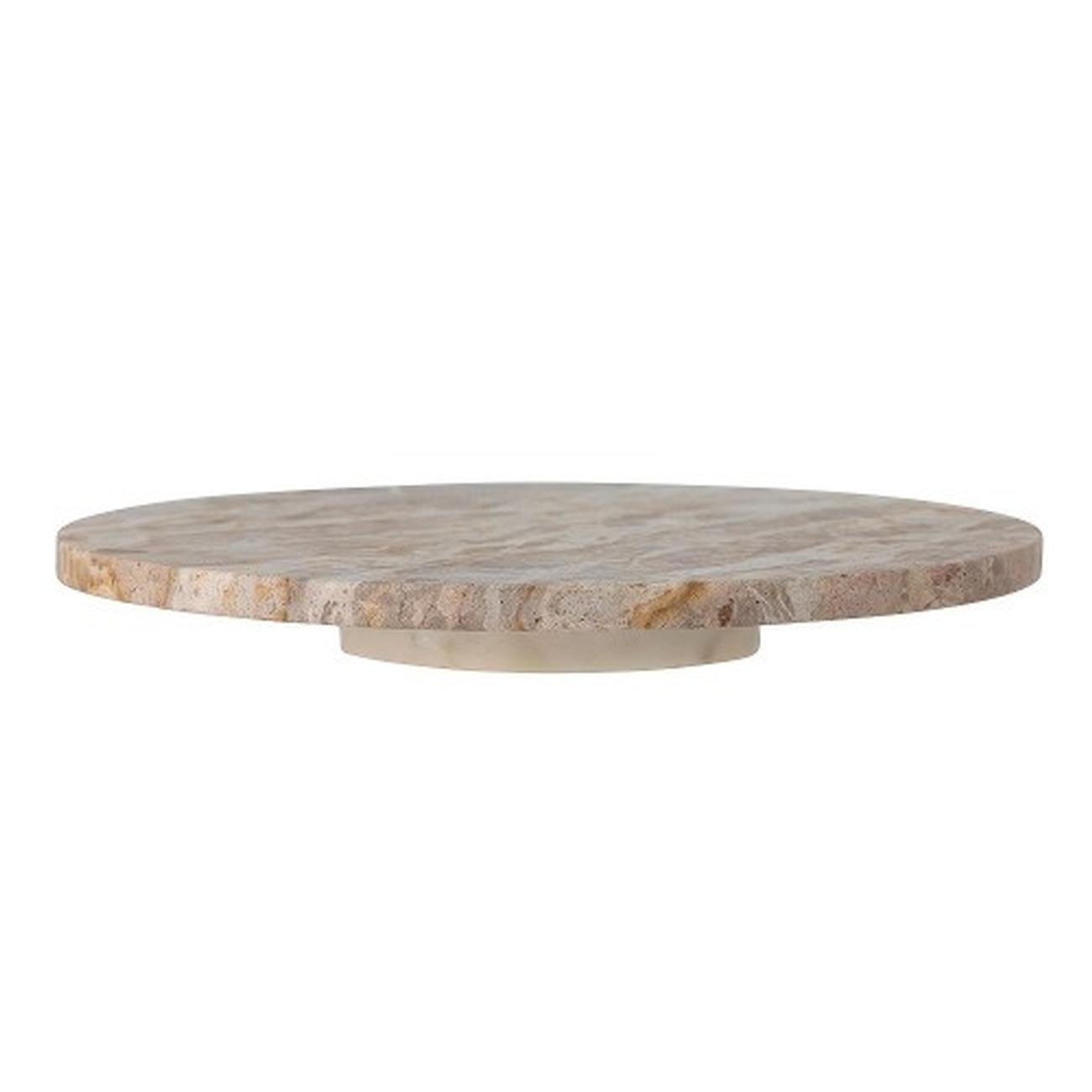 bloomingville-nuni-turntable-brown-marble - Nuni Lazy Susan & Turntable Brown Marble