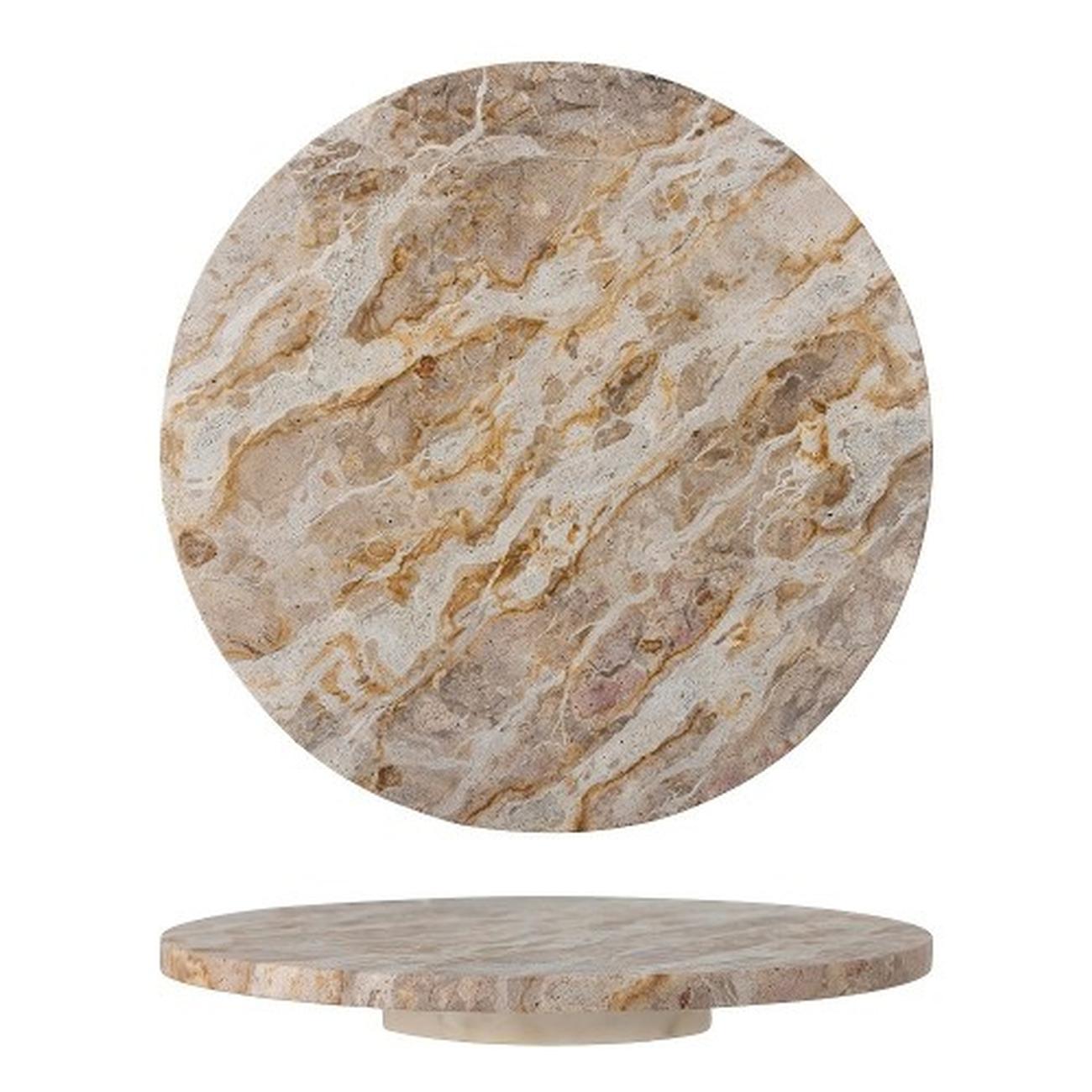 bloomingville-nuni-turntable-brown-marble - Nuni Lazy Susan & Turntable Brown Marble