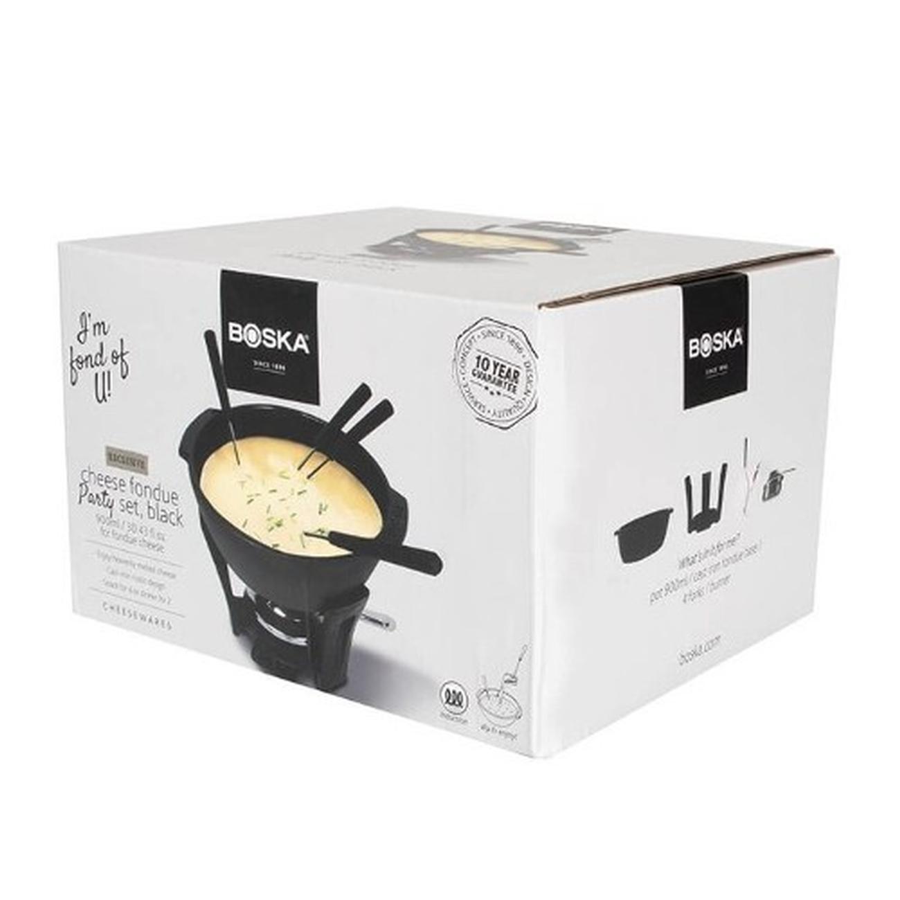 boska-cheese-fondue-set-party-pro-black-900ml - Boska Cheese Fondue Set Party Pro 900ml