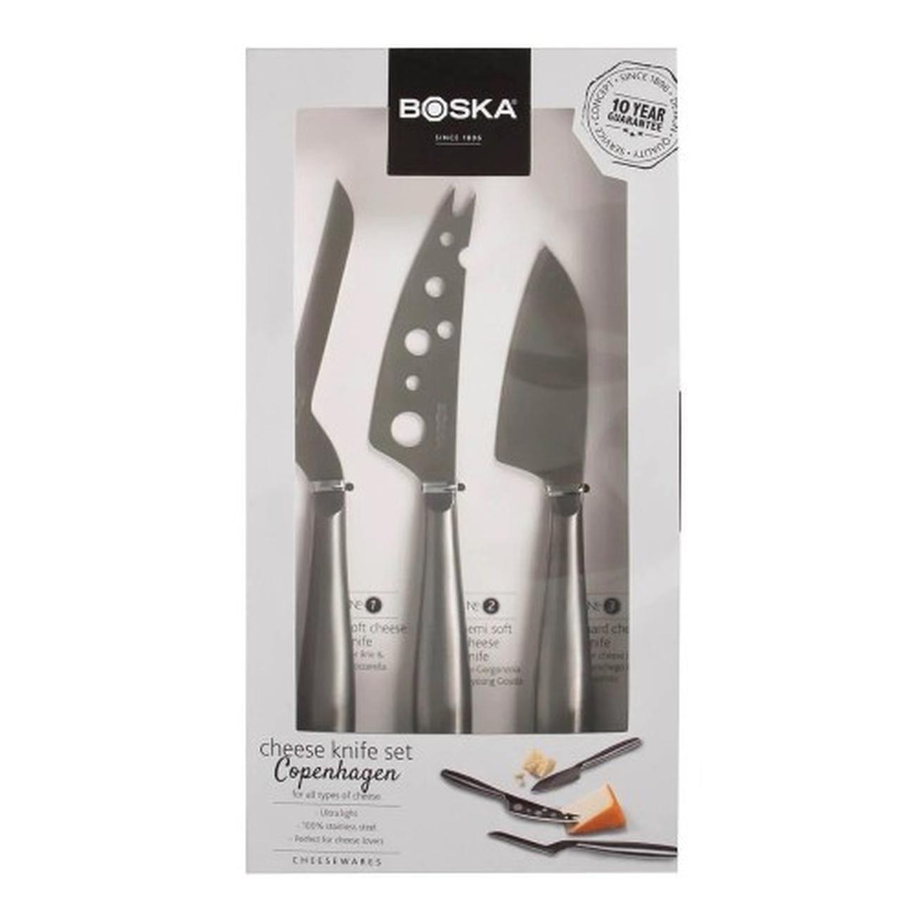 boska-3pc-cheese-knife-set-copenhagen - Boska Cheese Knife Set Copenhagen