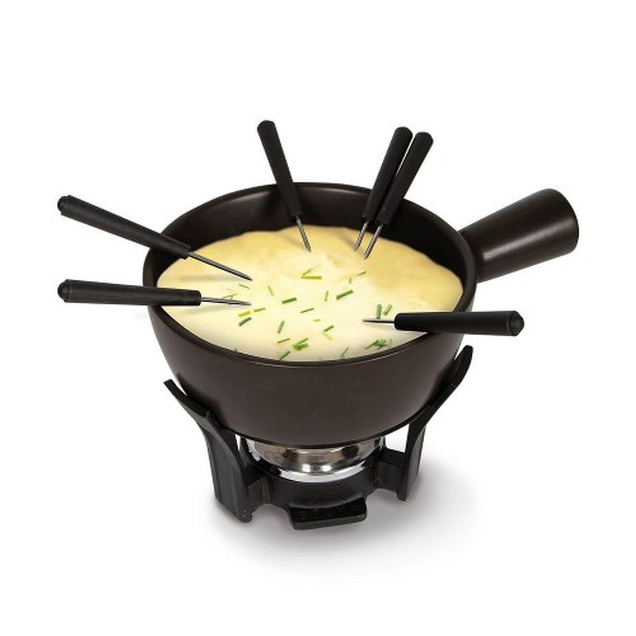boska-cheese-fondue-set-nero-black-1300ml - Boska Cheese Fondue Set Nero 1.3L