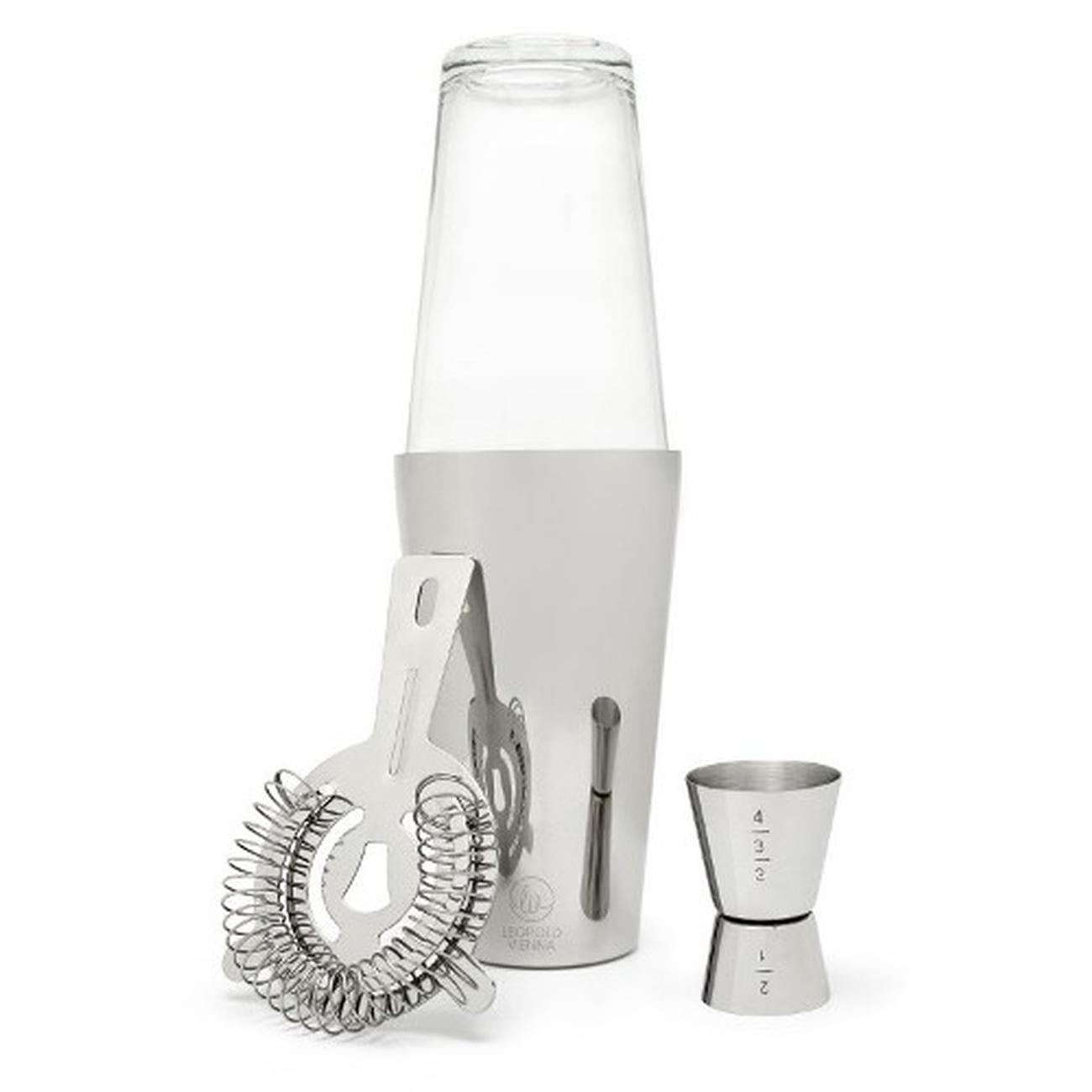 leopold-vienna-4pc-boston-cocktail-shaker-set - Leopold Vienna Boston Shaker 4pc Set