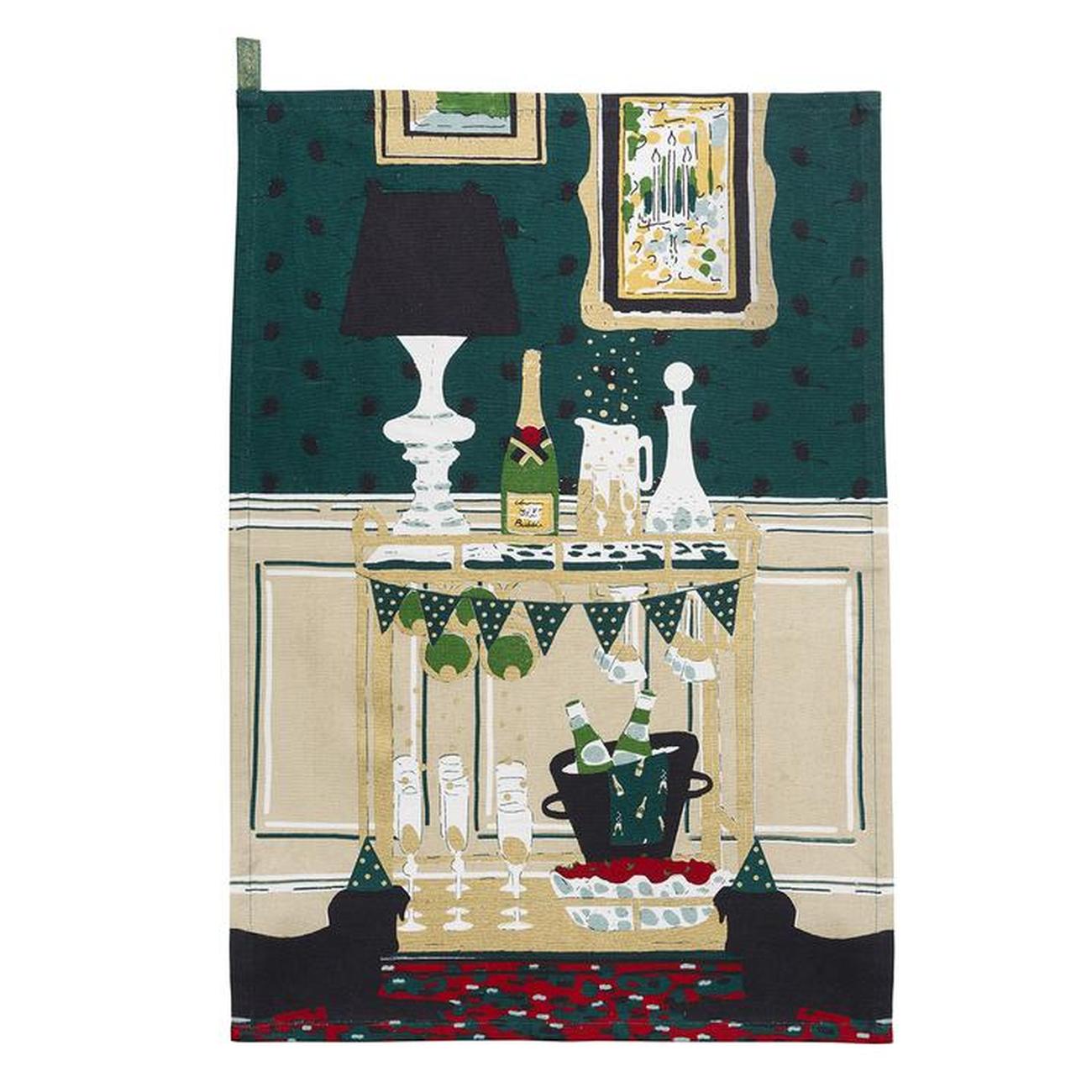 Sophie Allport Bubbly Bar Celebration Tea Towel