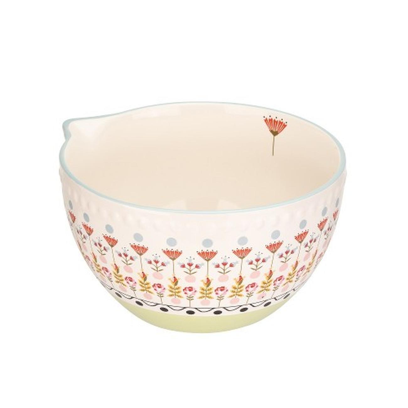 ck-pt-ceramic-mixing-bowl-23cm - Cath Kidston PT Ditsy Fields Ceramic Mixing Bowl 23cm
