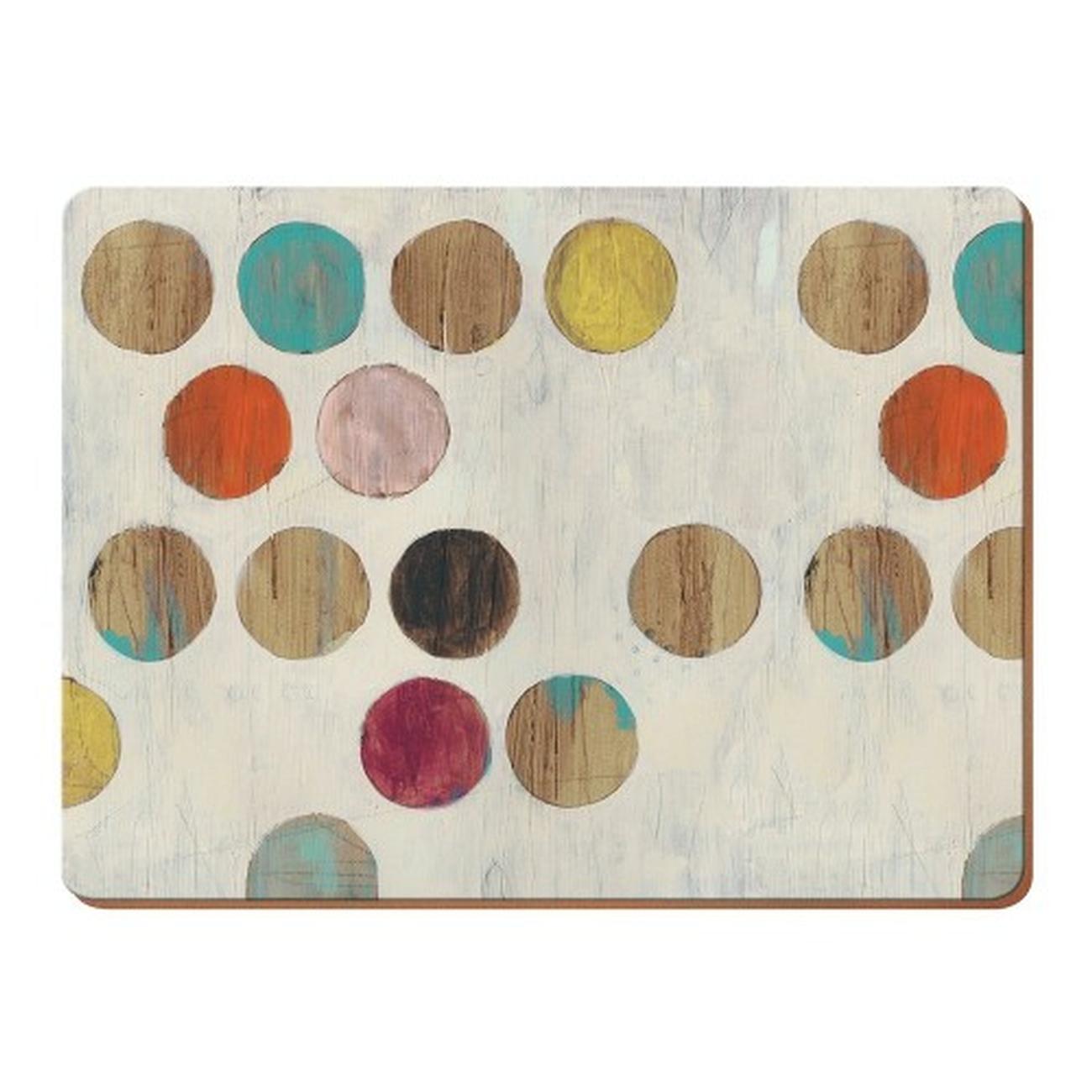 creative-tops-retro-spots-4pc-large-placemats - Creative Tops Retro Spot Pack Of 4 Large Premium Placemats