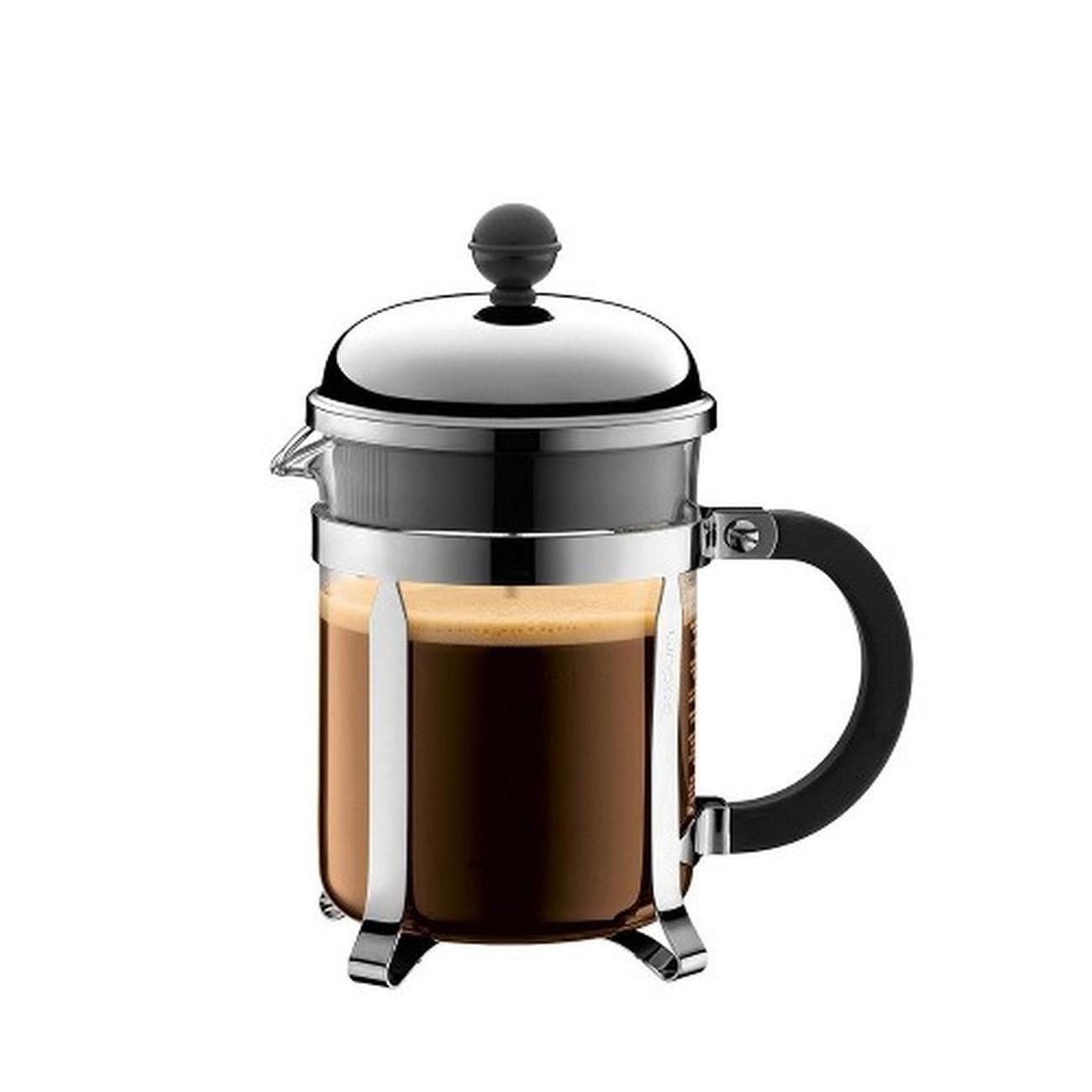 bodum-chambord-cafetiere-4-cup-silver - Bodum Chambord Coffee Maker 4 Cup Silver