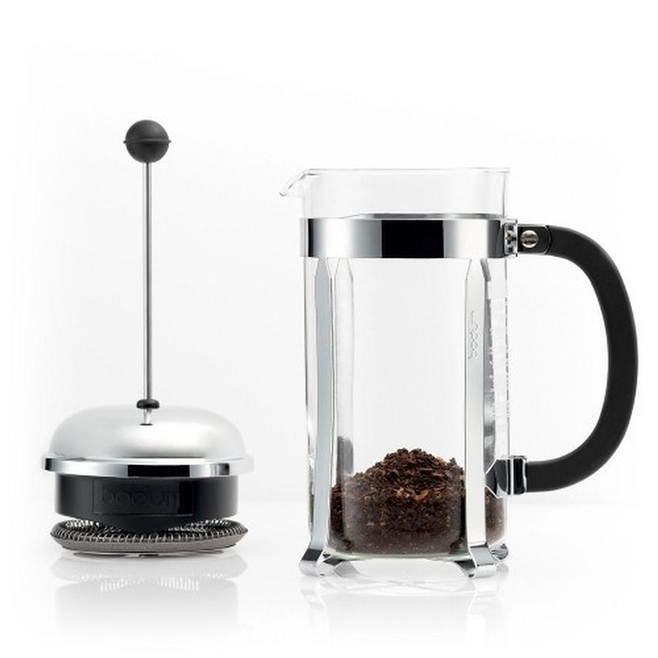 bodum-chambord-cafetiere-8-cup-silver - Bodum Chambord Coffee Maker 8 Cup Silver