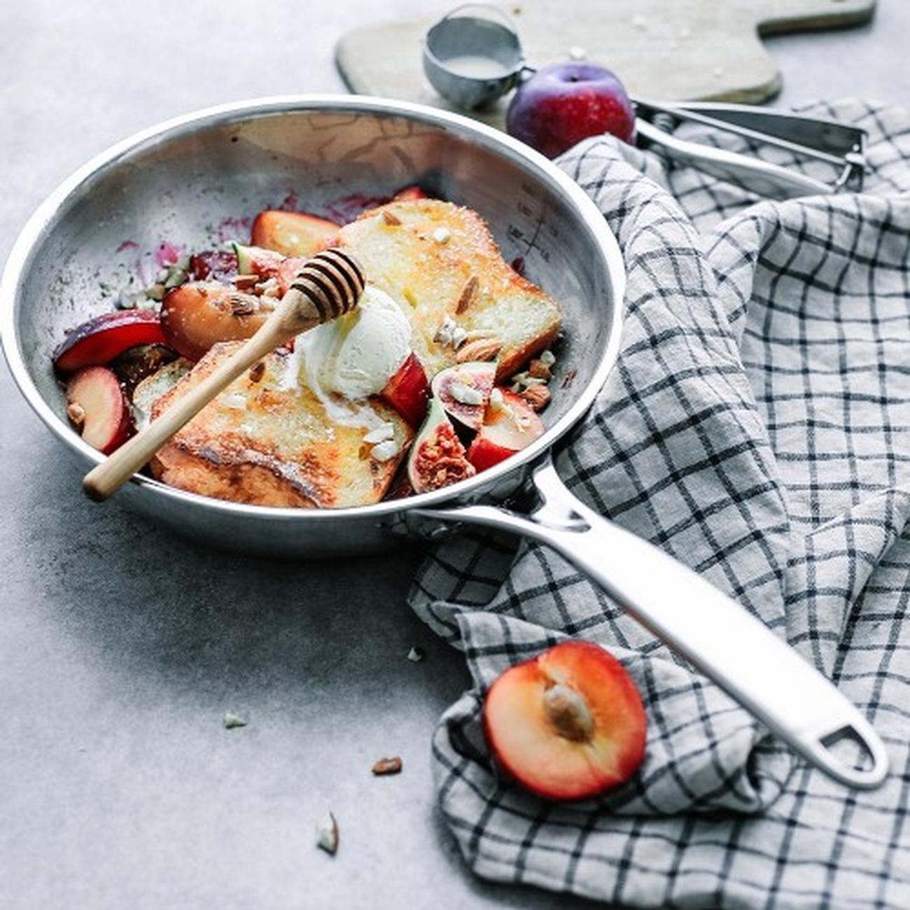 cristel-castel-pro-stainless-chefs-fry-pan-28cm - Cristel Castel'Pro Frying Pan