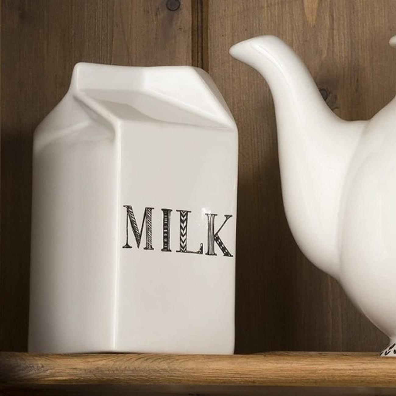 creative-tops-ceramic-milk-carton-450ml - Creative Tops Bake Stir It Up Ceramic Milk Carton 450ml
