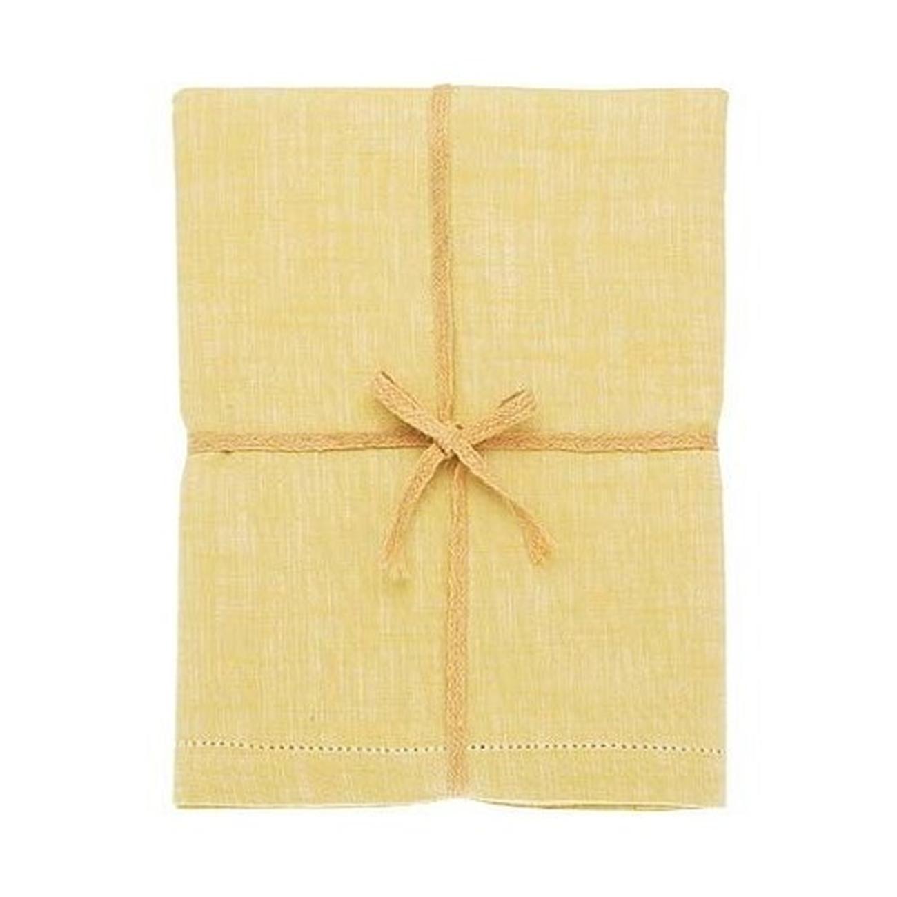 walton-saffron-chambray-tablecloth-130x180cm - Walton & Co Chambray Tablecloth Saffron 130x180cm