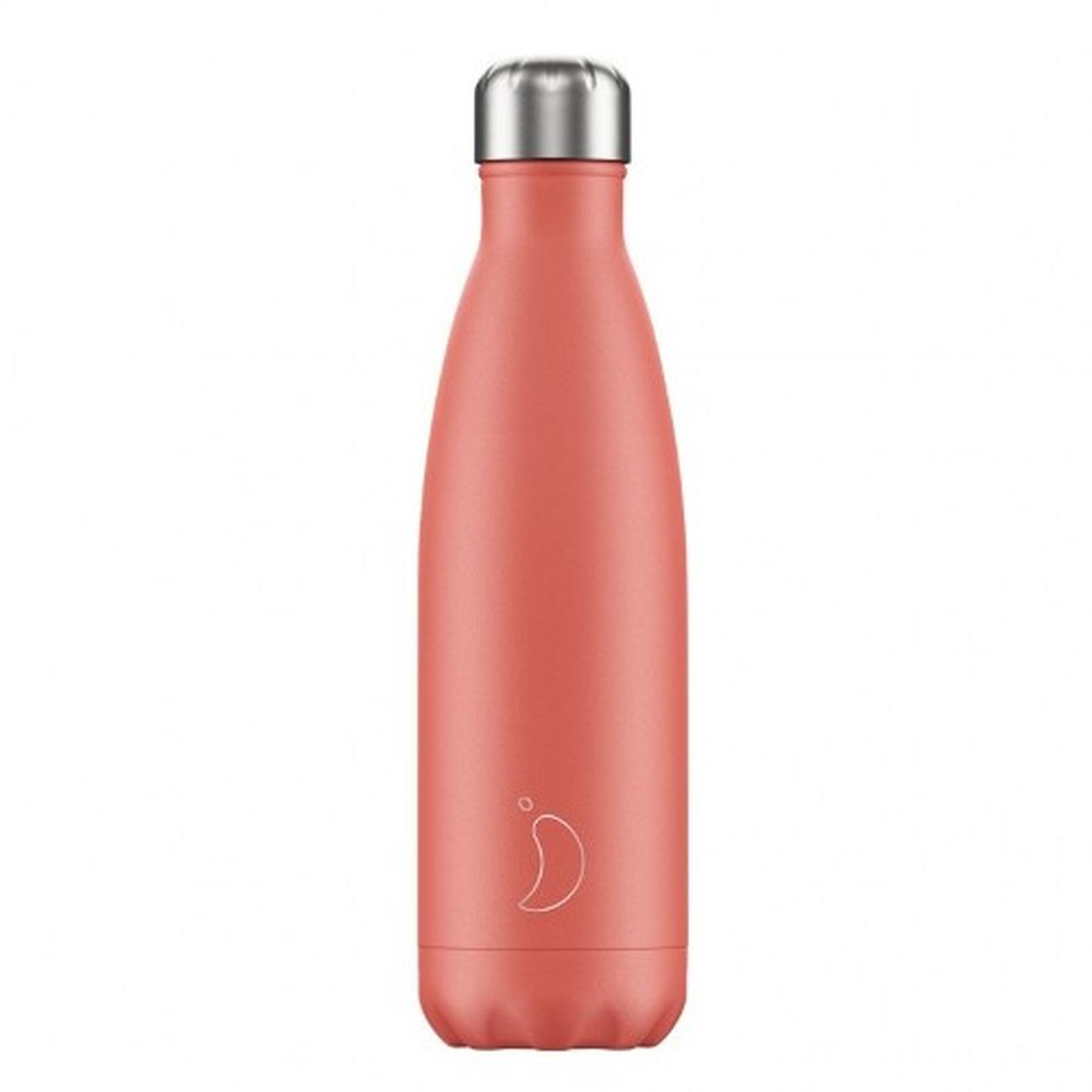 chillys-500ml-water-bottle-floral-sunflower - Chilly's 500ml Water Bottle Blush Pink