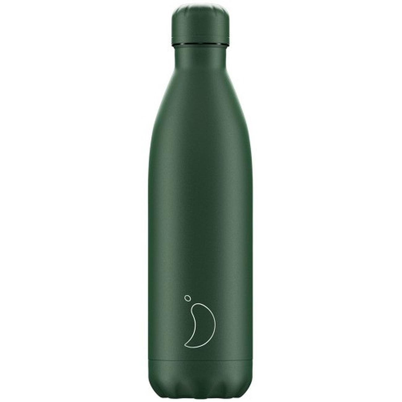 chillys-750ml-water-bottle-matte-all-green - Chilly's 750ml Water Bottle Matte All Green