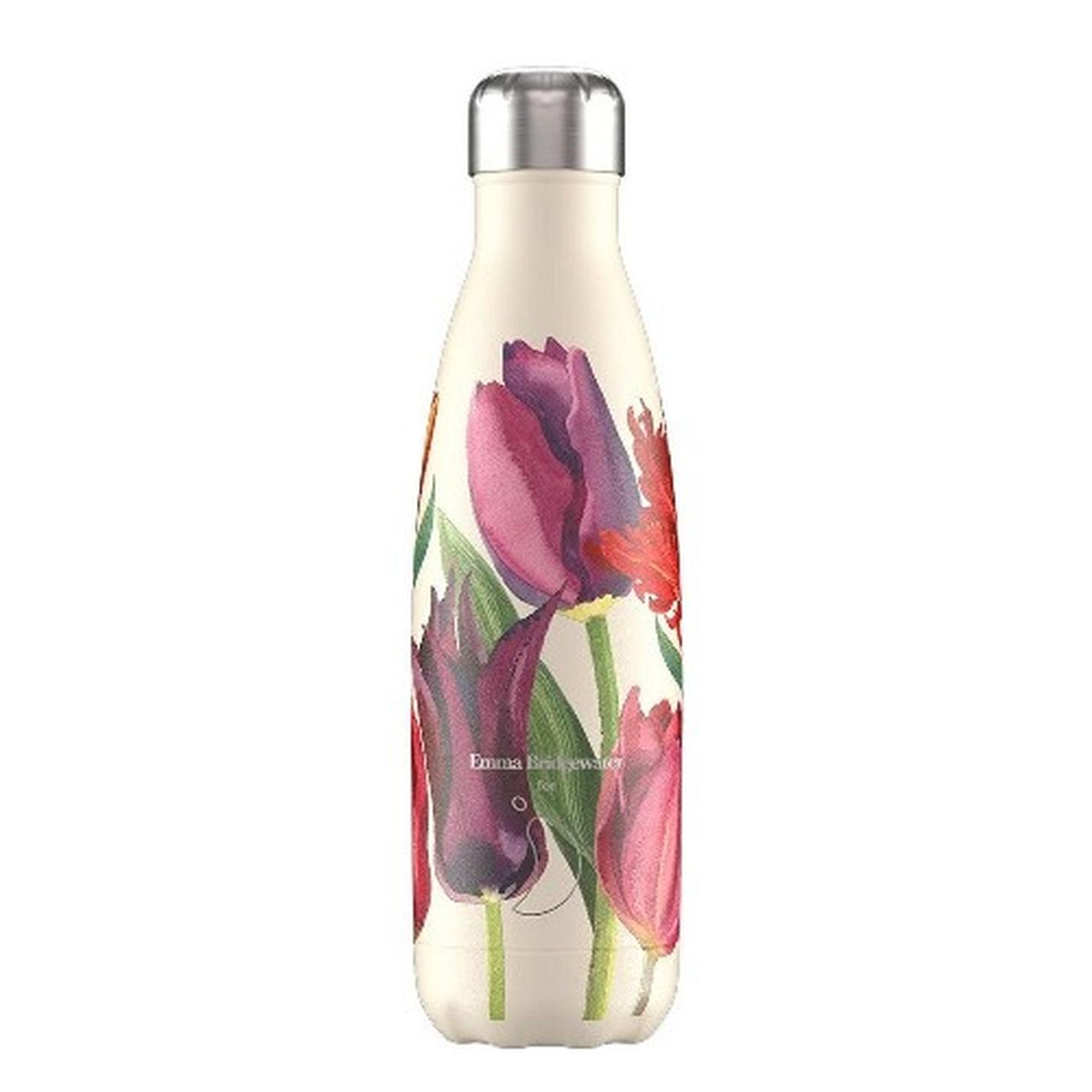 Chilly's 500ml Water Bottle Emma Bridgewater Tulips
