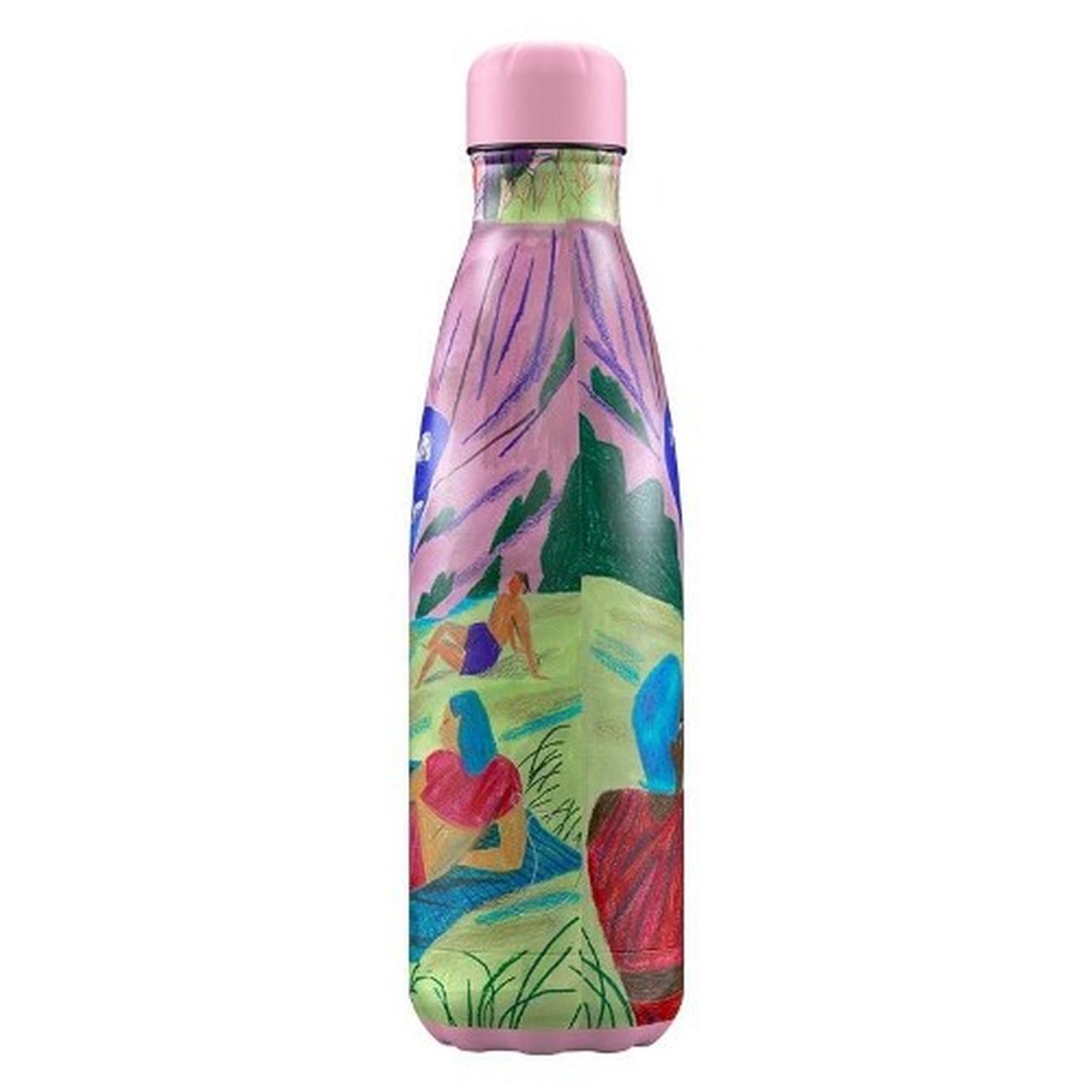 chillys-500ml-bottle-lake-bathers-joey-yu-artist - Chilly's Artist Joey Yu Lake Bathers 500ml Bottle
