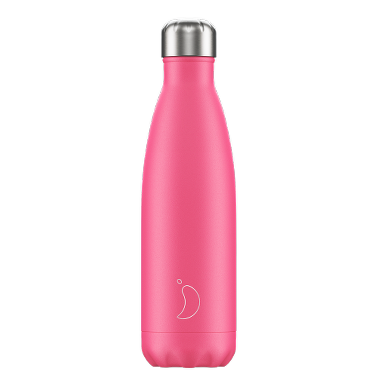 chillys-500ml-water-bottle-neon-orange - Chilly's 500ml Water Bottle Neon Pink