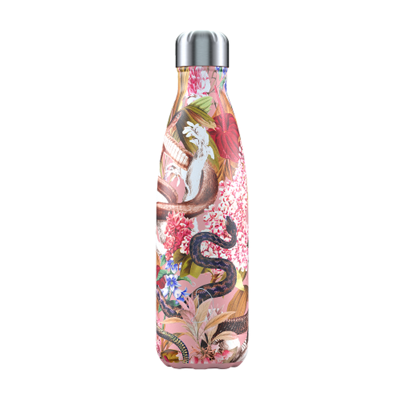 chillys-500ml-reusable-bottle-tropical-snake - Chilly's 500ml Water Bottle Tropical Snake