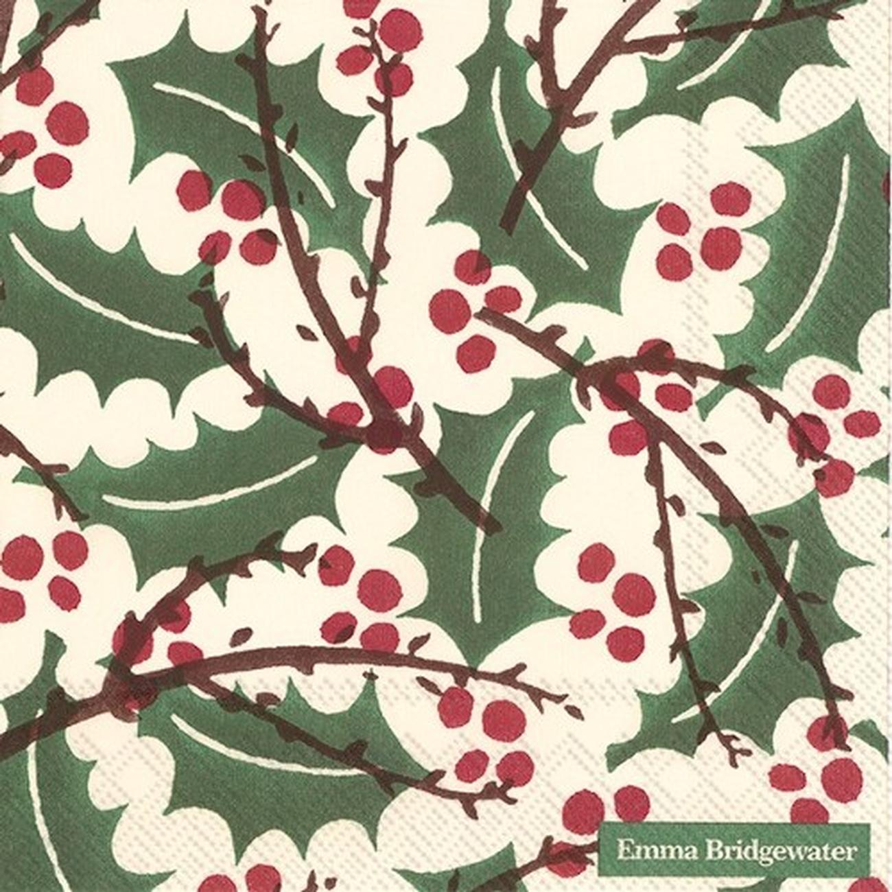 ihr-holly-and-berry-lunch-napkins-Emma-Bridgewater - IHR Christmas Lunch Napkins Emma Bridgewater Holly & Berry